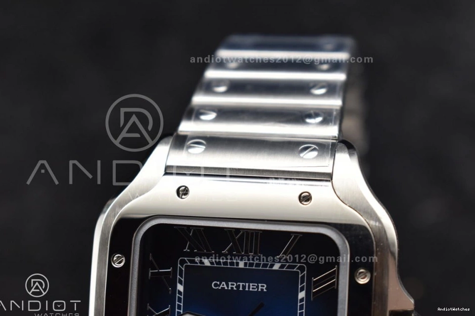 BVF V SS Blue Dial SmartLinks on 9015 de Colorful 1047 Santos 1:1 Cartier MIYOTA Edition SS Best 40mm Bracelet 1005